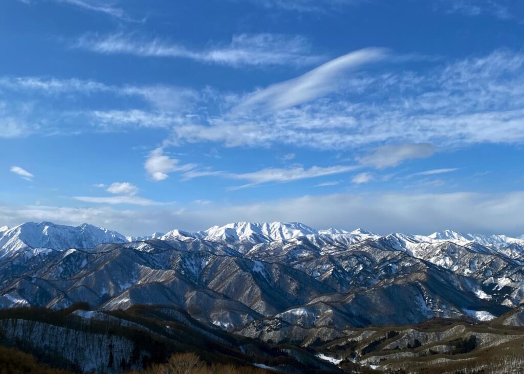 The mountains of Minakami in Gunma, Japan.