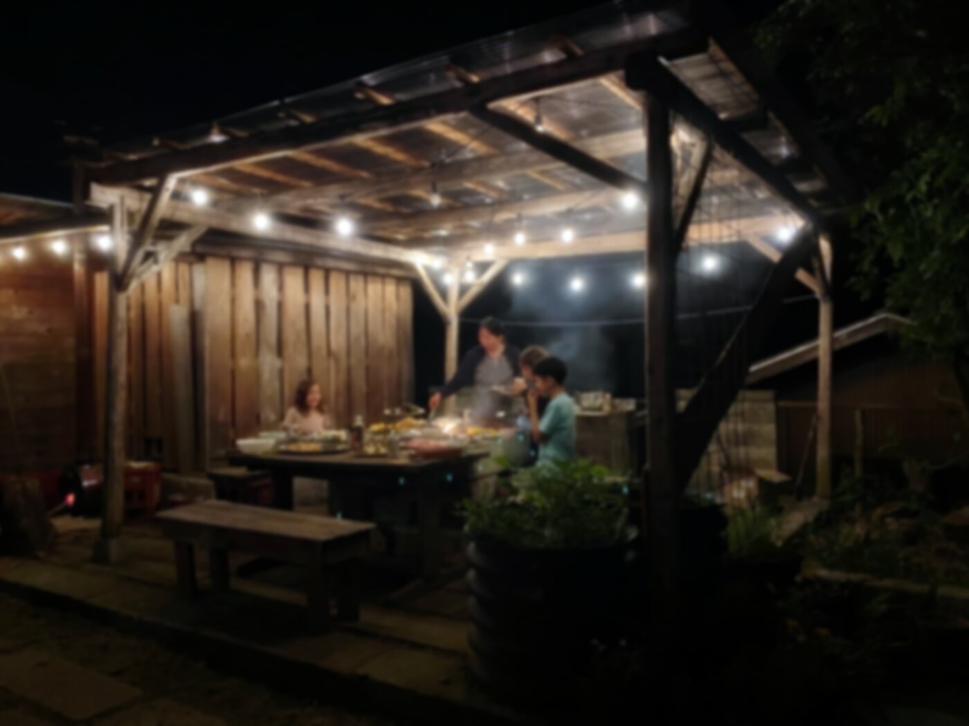 A barbecue near Sagamihara, Kanagawa, Japan.
