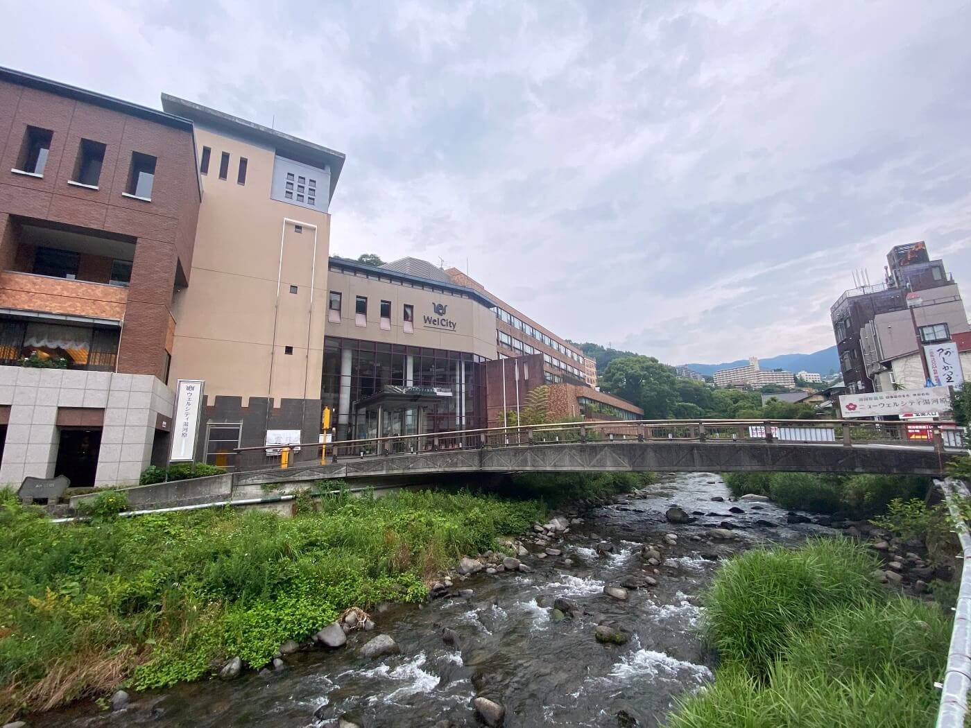 Onsen Hotel New Welcity in Yugawara, Kanagawa, Japan.
